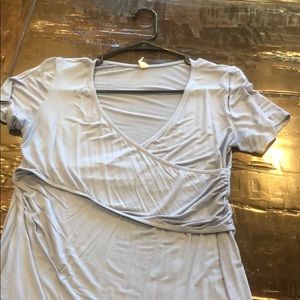 Pink blush maternity top